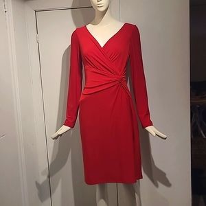 Stunning midi  Red dress by Ralph Lauren!  Size 8